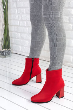 Women's Red Stretch Boots - Trust Purchase