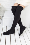 Long Black Stretch Boots - Trust Purchase