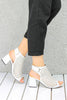 Women's Heeled White Shoes - Trust Purchase