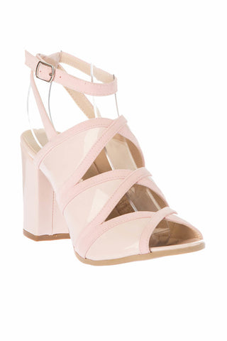 Powder Rose Patent Leather High Heels - Trust Purchase