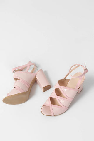 Powder Rose Patent Leather High Heels - Trust Purchase